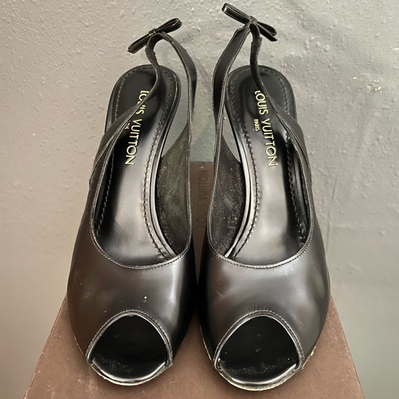 Louis Vuitton Black Stiletto Heels - Picture 1 of 6
